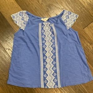 Loft Women’s Periwinkle Blue Spring Top Size XS EUC